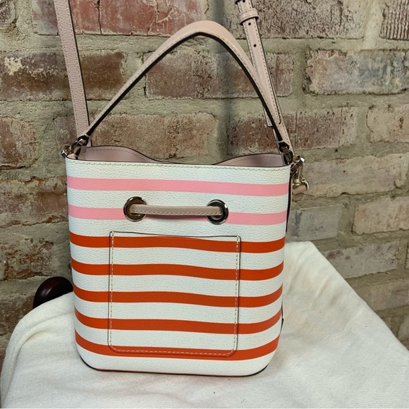 Kate Spade EVA STRIPE SMALL BUCKET BAG - Picture 5 of 10